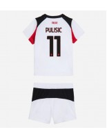 AC Milan Christian Pulisic #11 Venkovní dres pro děti 2025-26 Krátký Rukáv (+ trenýrky)